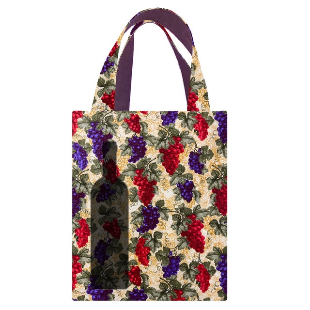 LILLY inspired print *ROSES* WINE Bag/WINE Tote/ WINE Sleeve